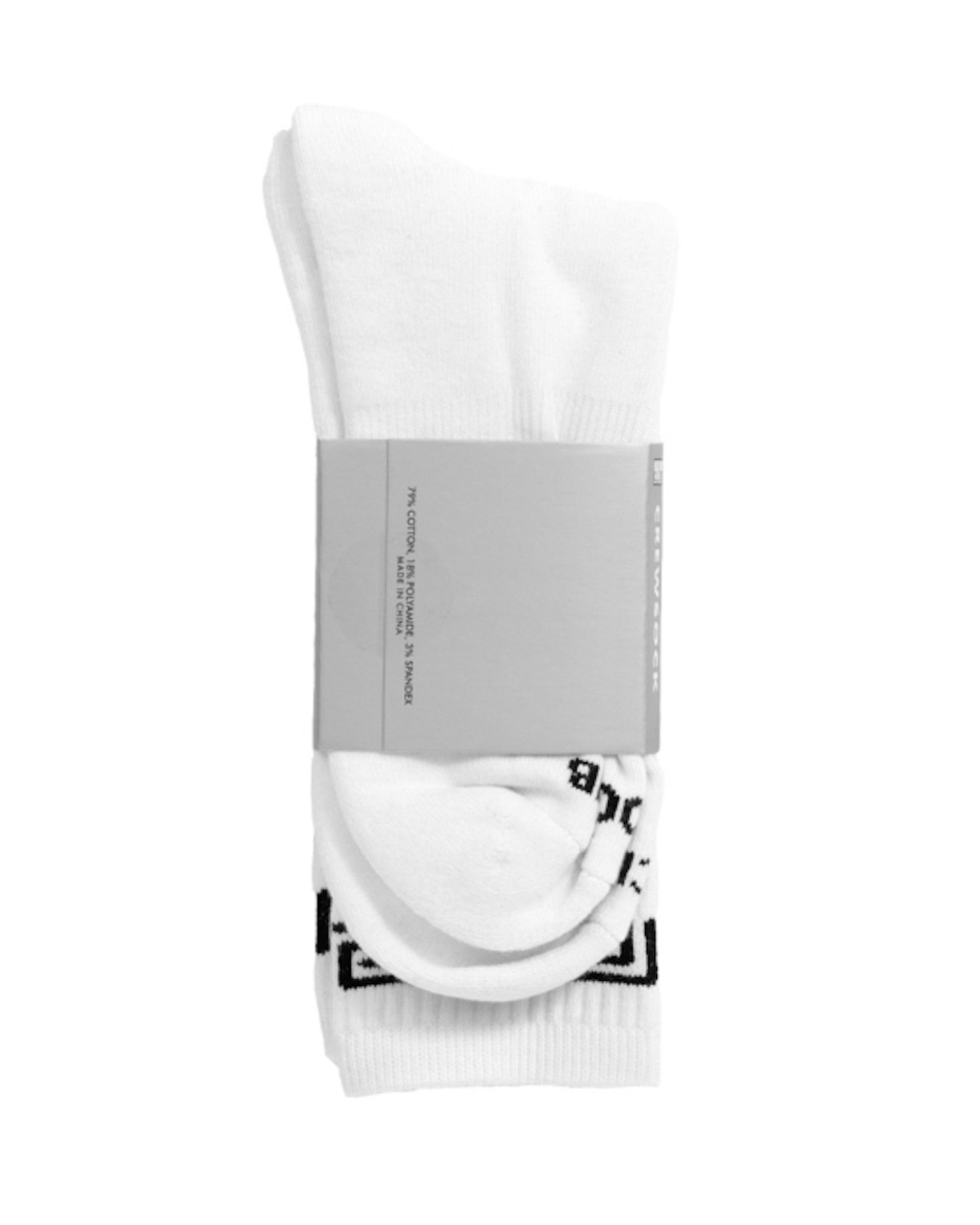 PRO CLUB / PC LINK CREW SOCK WHITE