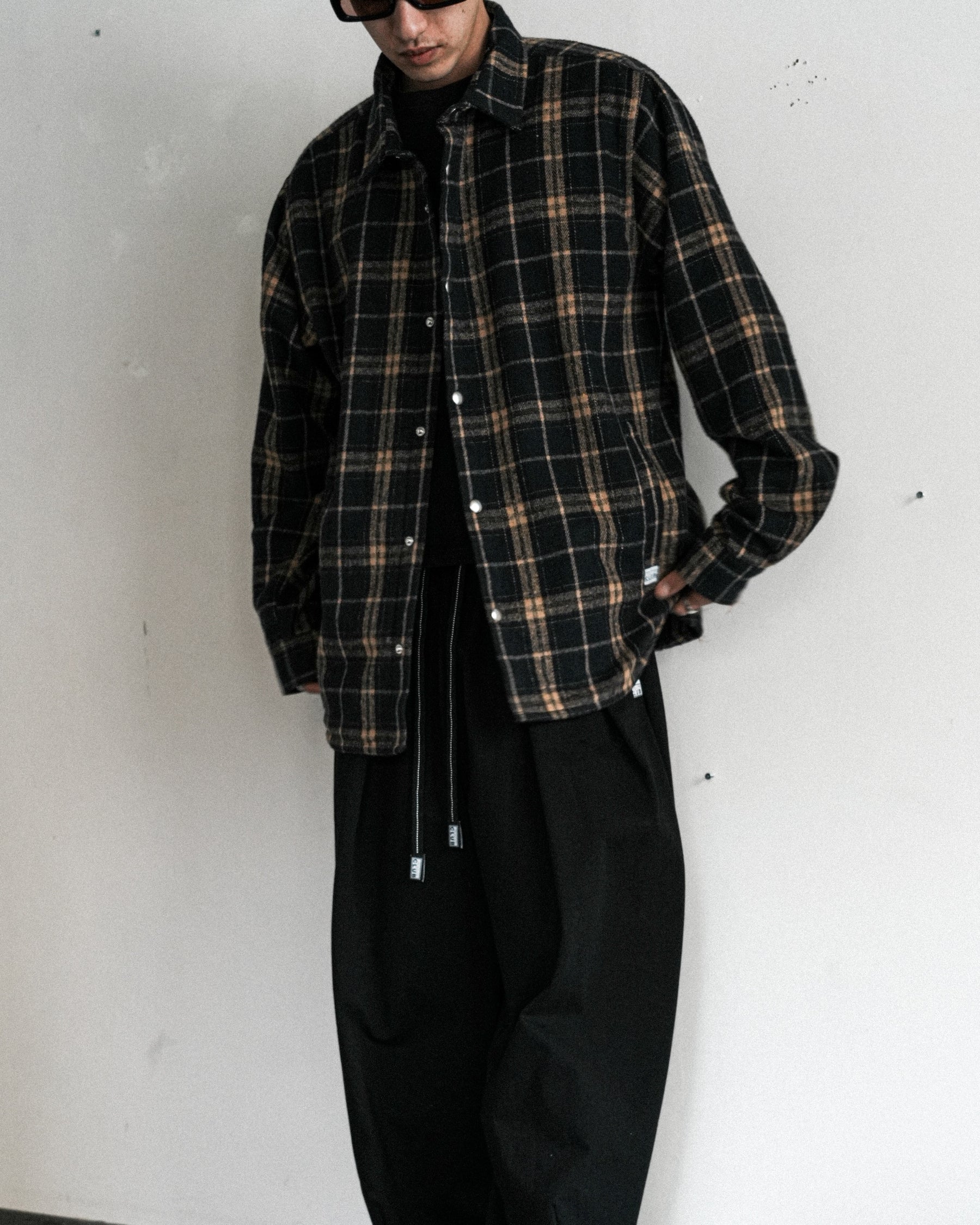 PRO CLUB / Work Shirt Jacket NAVY KHAKI 30