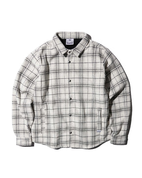 PRO CLUB / Work Shirt Jacket WHITE PLAID 1