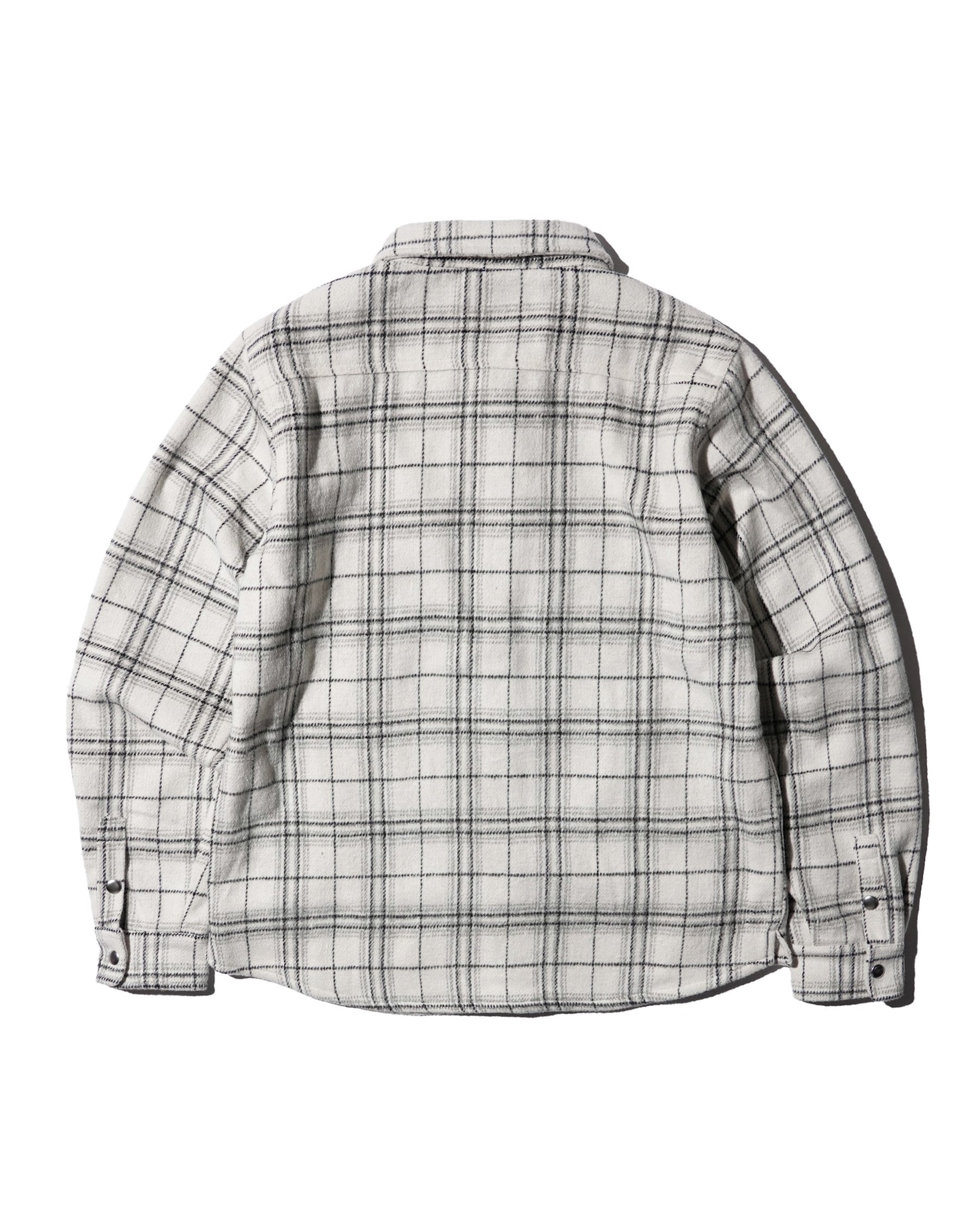 PRO CLUB / Work Shirt Jacket WHITE PLAID 5