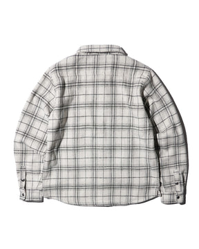 PRO CLUB / Work Shirt Jacket WHITE PLAID 5