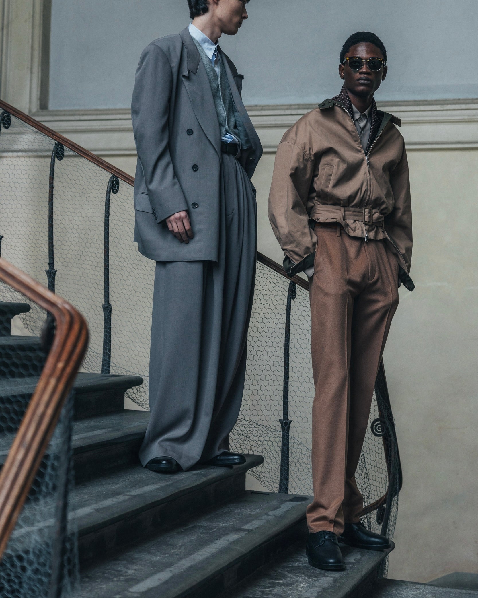 SOSHIOTSUKI / REVERSIBLE BLOUSON BEIGE × KHAKI