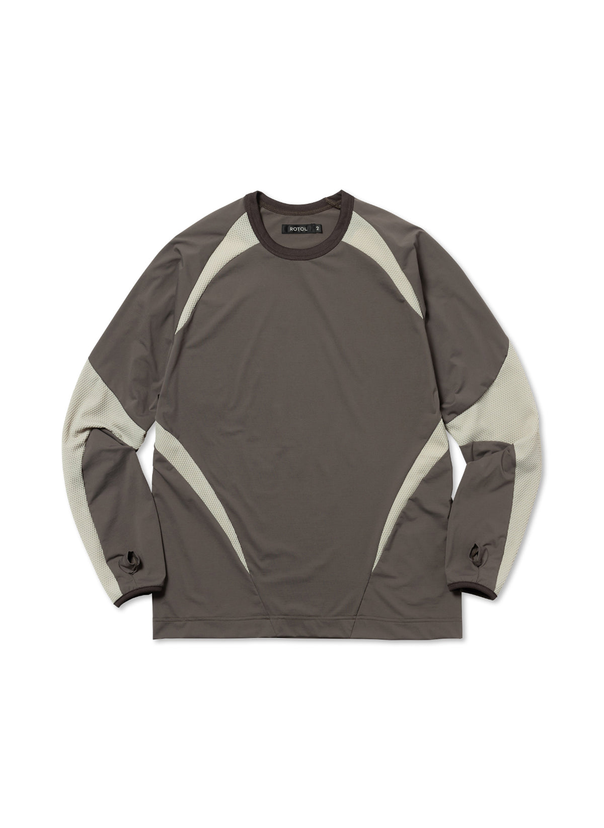 <span style="color: #f50b0b;">Last One</span> ROTOL / LONG SLEEVE T X BROWN