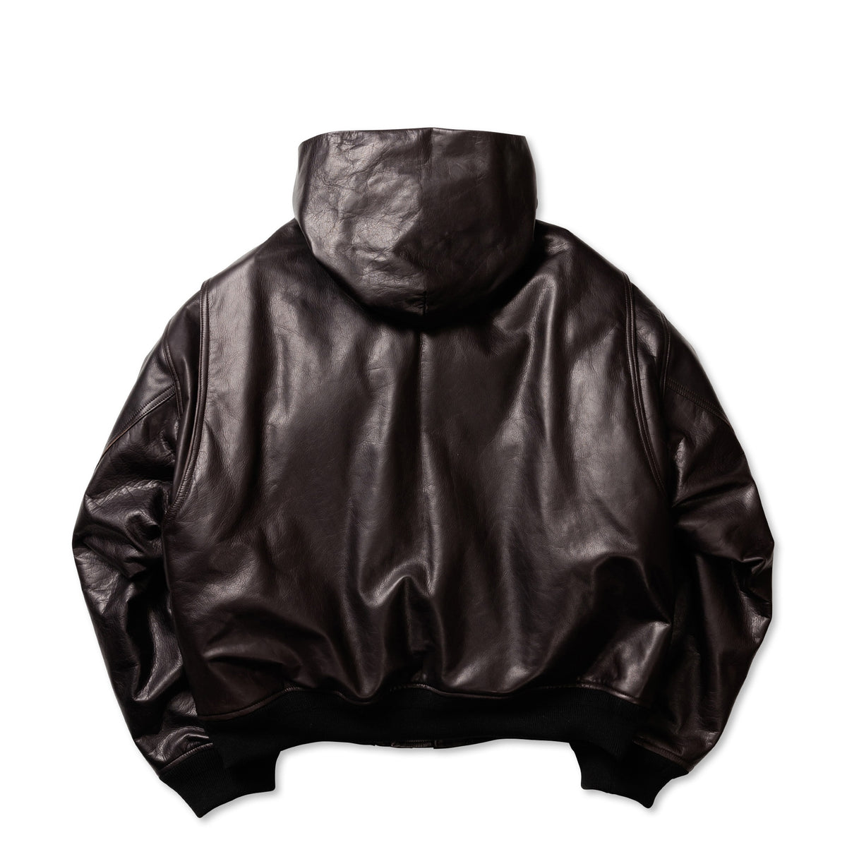 <span style="color: #f50b0b;">Last One</span> ROTOL / LEATHER BOMBER JACKET BLACK