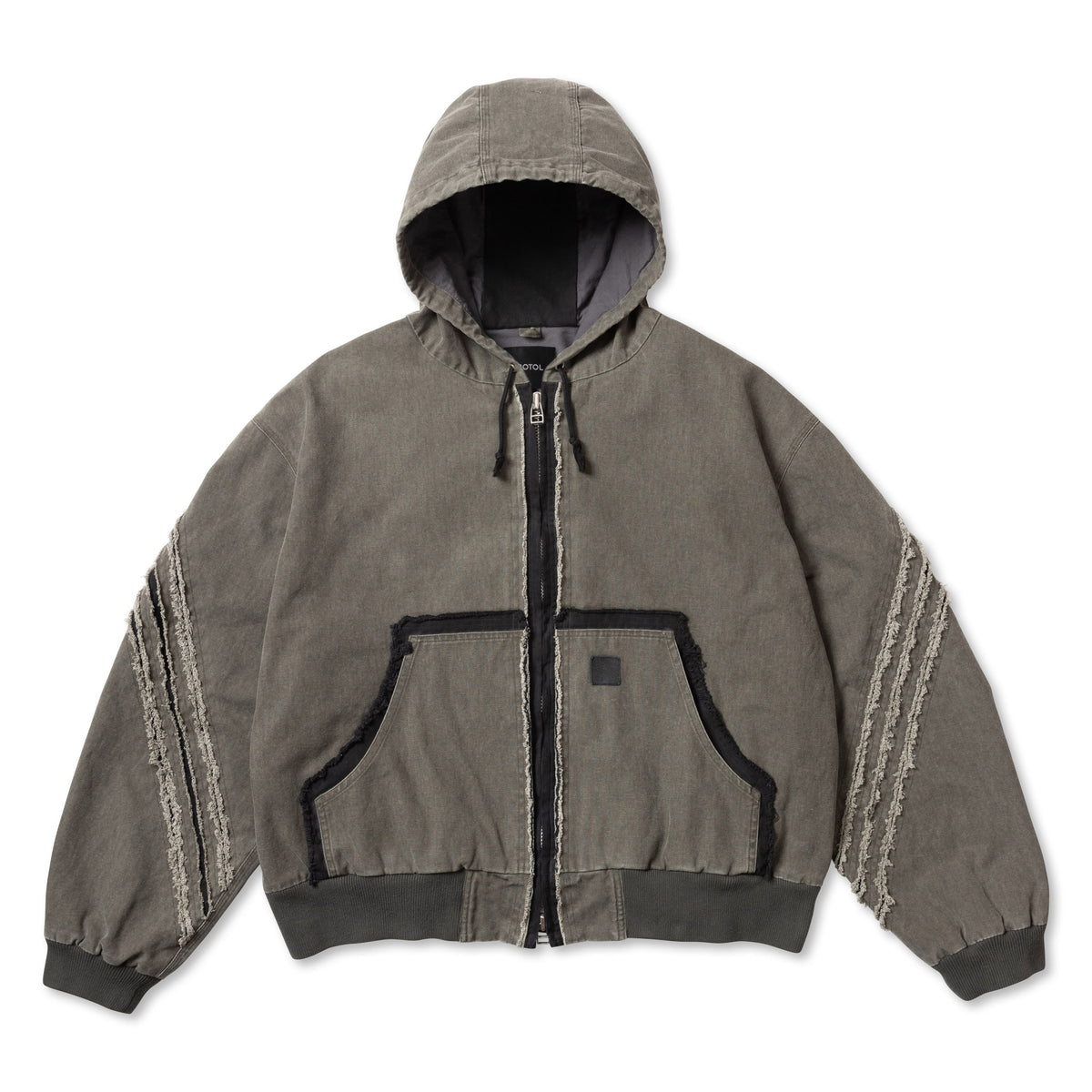 <span style="color: #f50b0b;">Last One</span> ROTOL / SLASH CANVAS HOODIE JACKET CHARCOAL