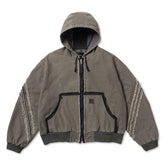 <span style="color: #f50b0b;">Last One</span> ROTOL / SLASH CANVAS HOODIE JACKET CHARCOAL