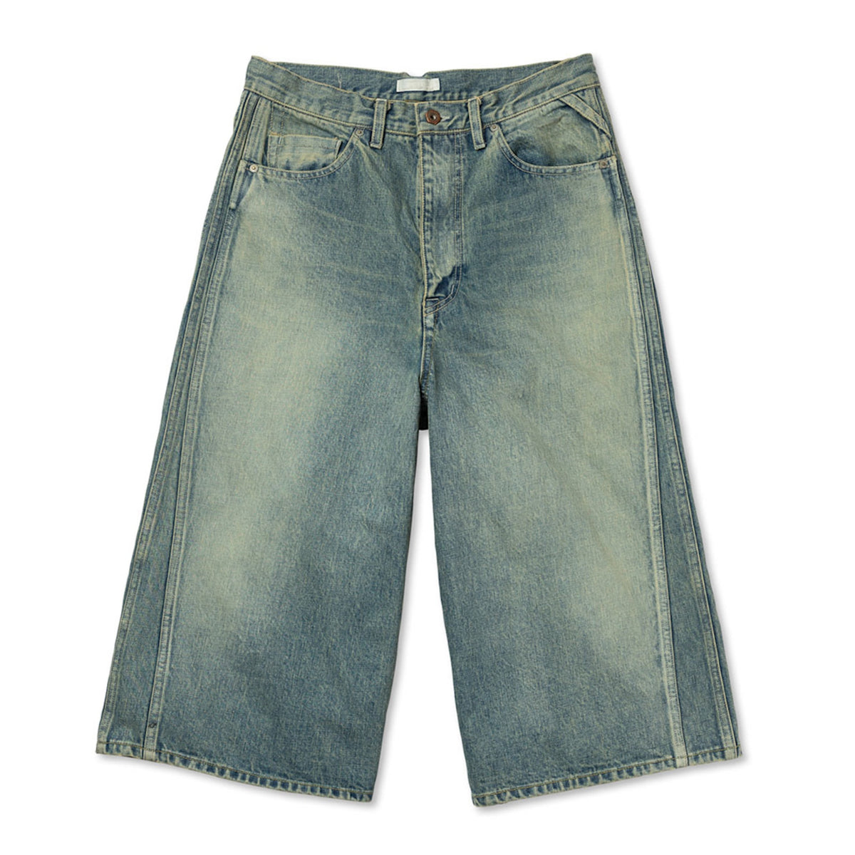 Last One ROTOL / TRIPLE SEAMS 6P DENIM SHORTS DAMAGE