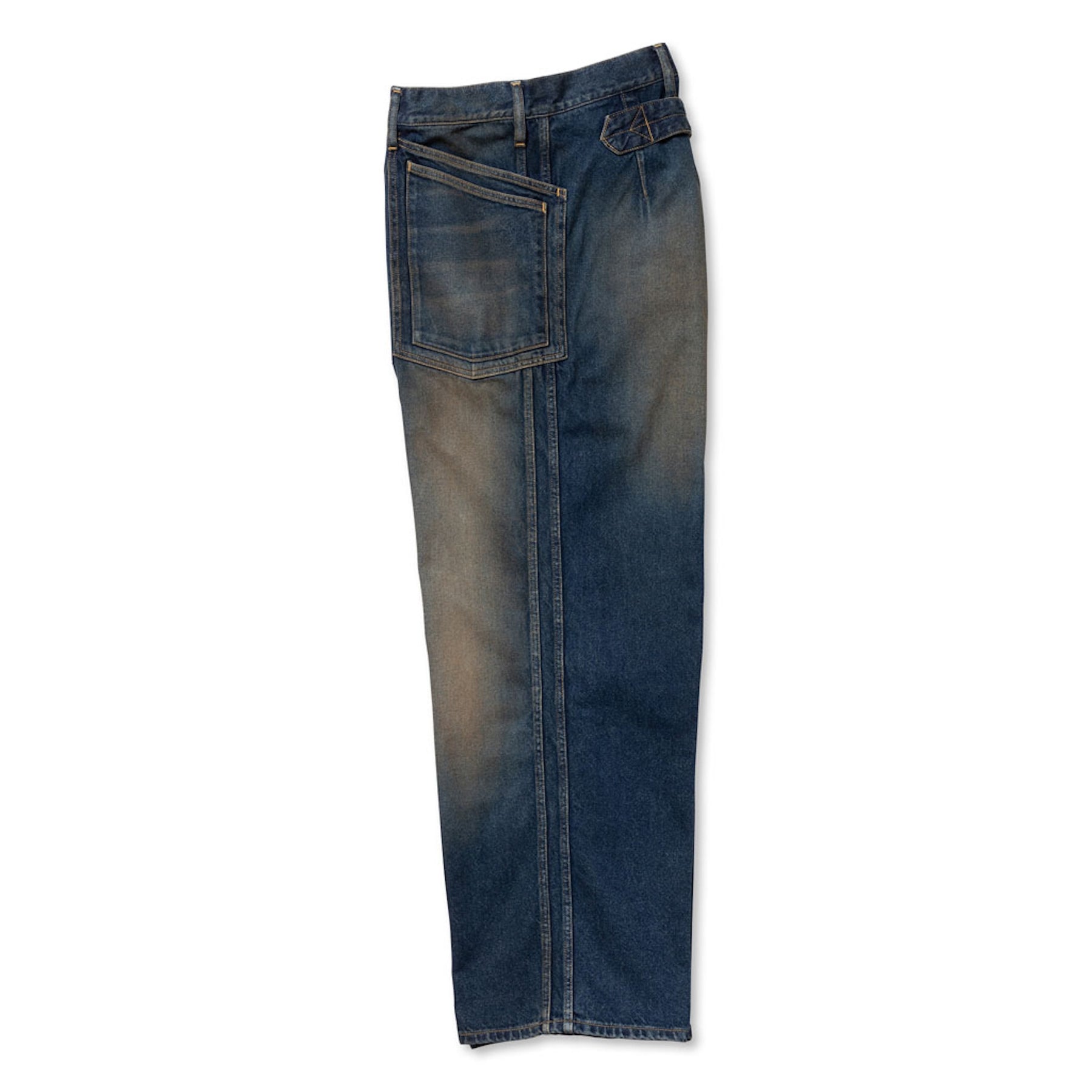 <span style="color: #f50b0b;">Last One</span> ROTOL / DOUBLE SEAM DENIM PANTS INDIGO