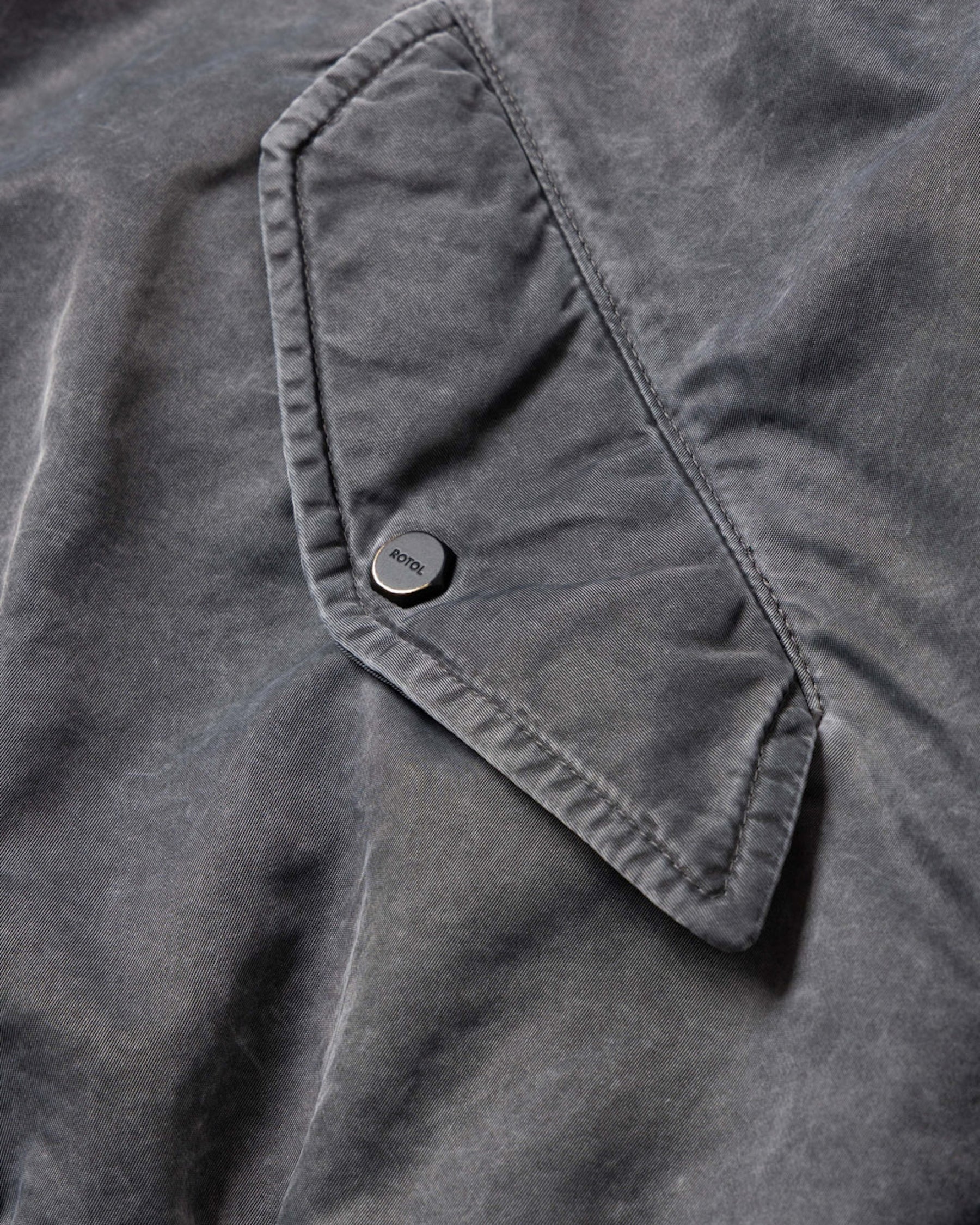 <span style="color: #ff2a00;">Last One</span> ROTOL / Acid Dye Hooded Bomber Blouson BLACK