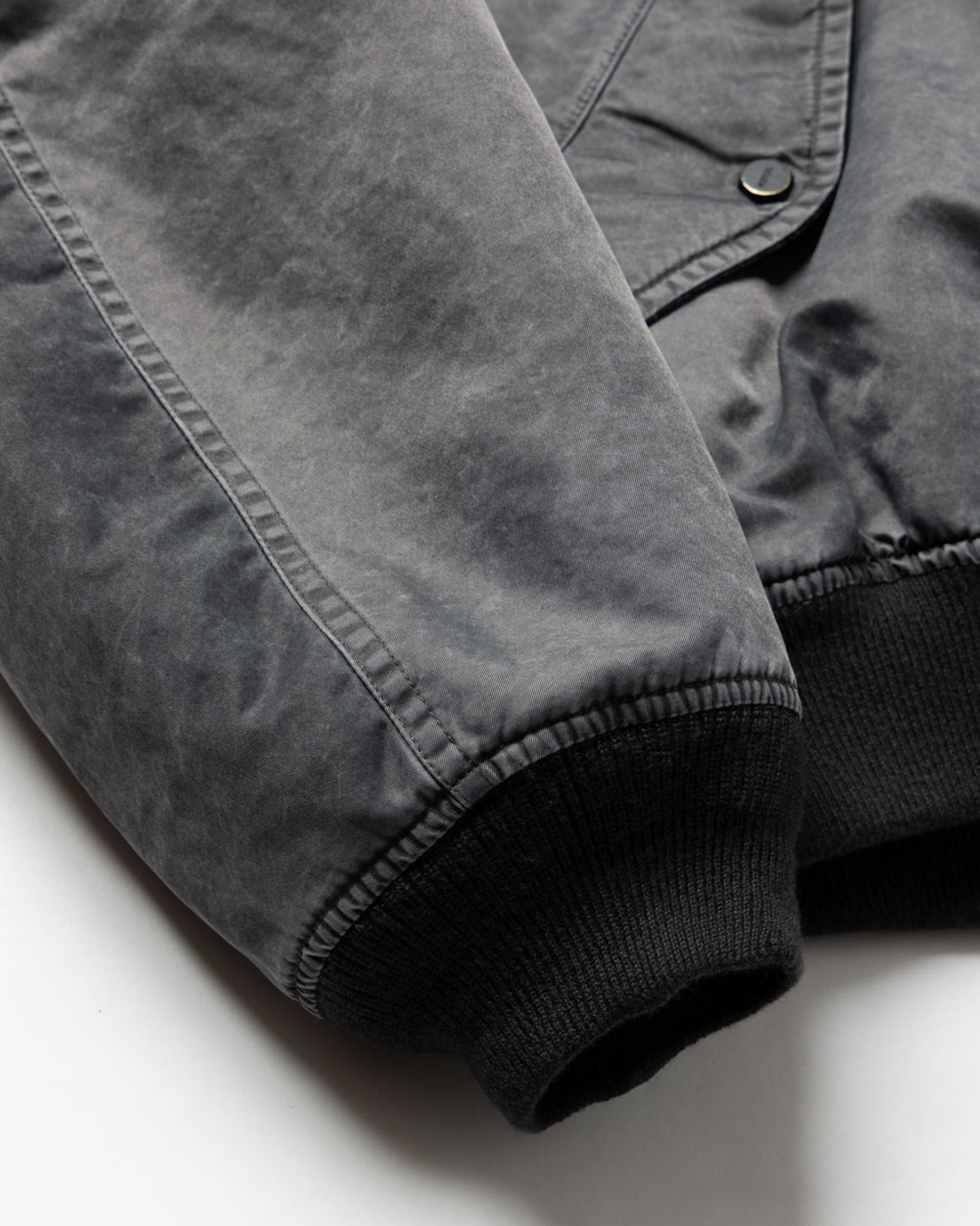 <span style="color: #ff2a00;">Last One</span> ROTOL / Acid Dye Hooded Bomber Blouson BLACK