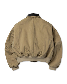 <span style="color: #f50b0b;">Last One</span> ROTOL / Sulfur Dye Twill Work Blouson KHAKI
