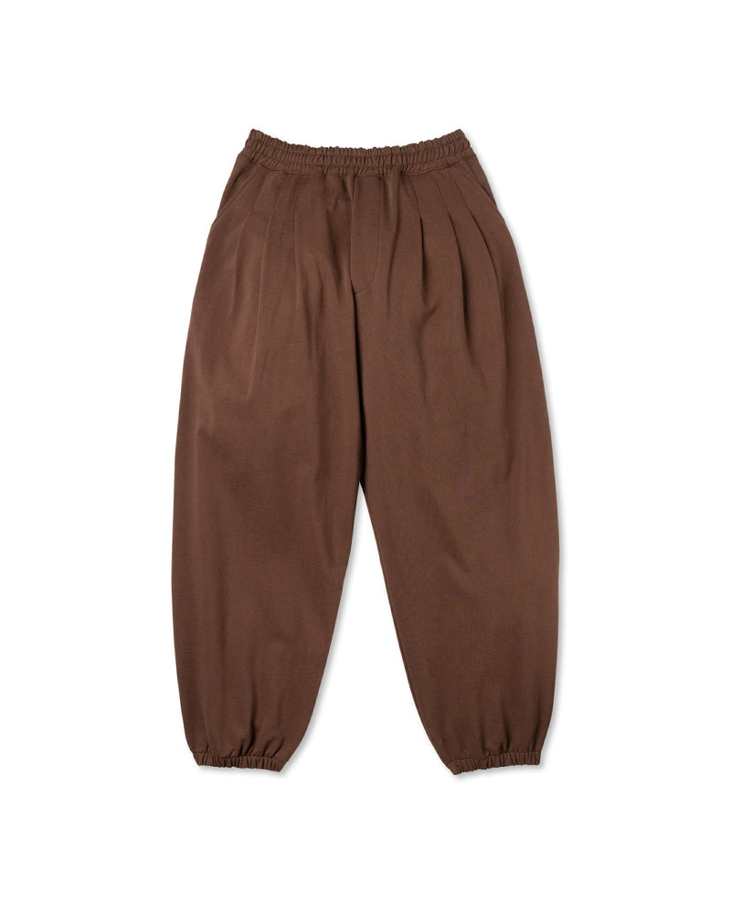 <span style="color: #f50b0b;">Last One</span> ROTOL / Solid Sweat Triple Tuck pants BROWN