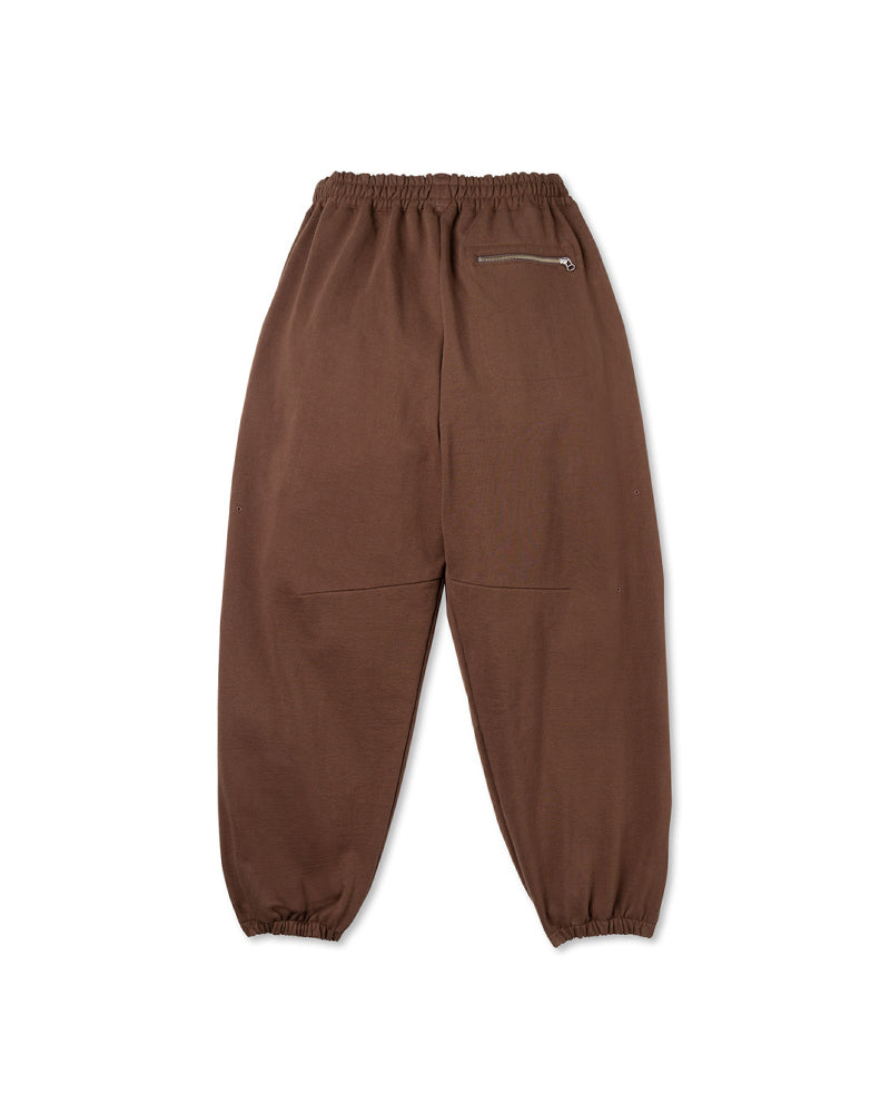 <span style="color: #f50b0b;">Last One</span> ROTOL / Solid Sweat Triple Tuck pants BROWN