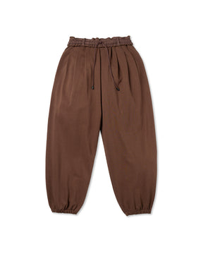 <span style="color: #f50b0b;">Last One</span> ROTOL / Solid Sweat Triple Tuck pants BROWN