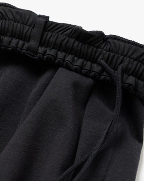 <span style="color: #f50b0b;">Last One</span> ROTOL / Solid Sweat Triple Tuck pants BLACK