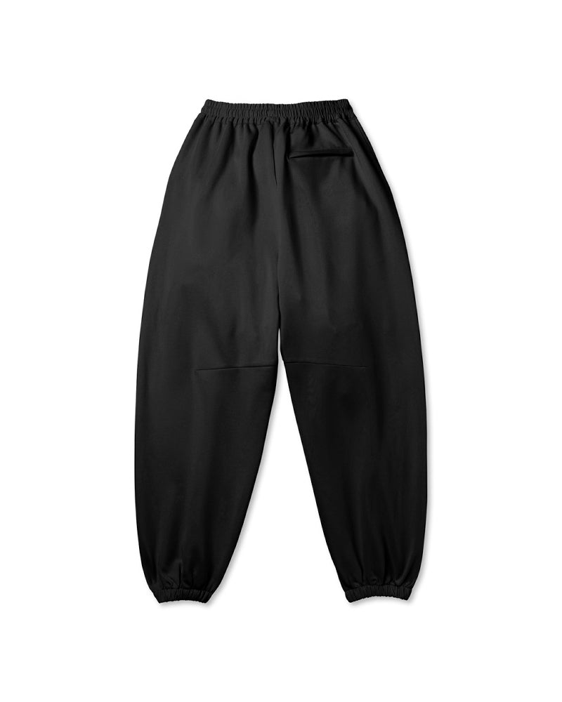 ROTOL / Smooth Jersey Triple Tuck pants BLACK