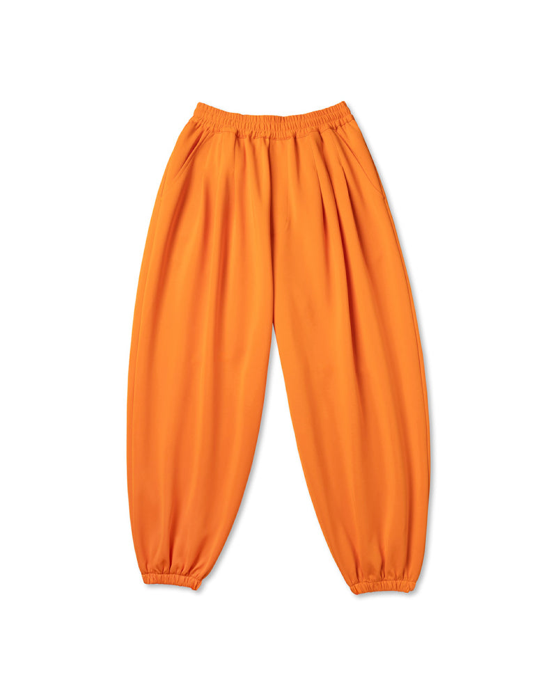ROTOL / Smooth Jersey Triple Tuck pants ORANGE