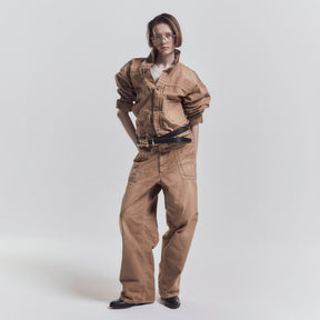 <span style="color: #f50b0b;">Last One</span> ROTOL / DOUBLE SEAM DUCK PANTS BROWN