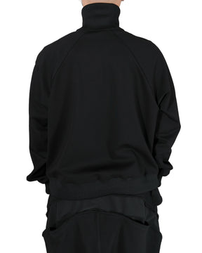<span style="color: #f50b0b;">Last One</span> ROTOL / Smooth Jersey Track Jacket BLACK
