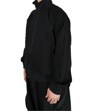 <span style="color: #f50b0b;">Last One</span> ROTOL / Smooth Jersey Track Jacket BLACK