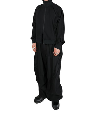 <span style="color: #f50b0b;">Last One</span> ROTOL / Smooth Jersey Track Jacket BLACK