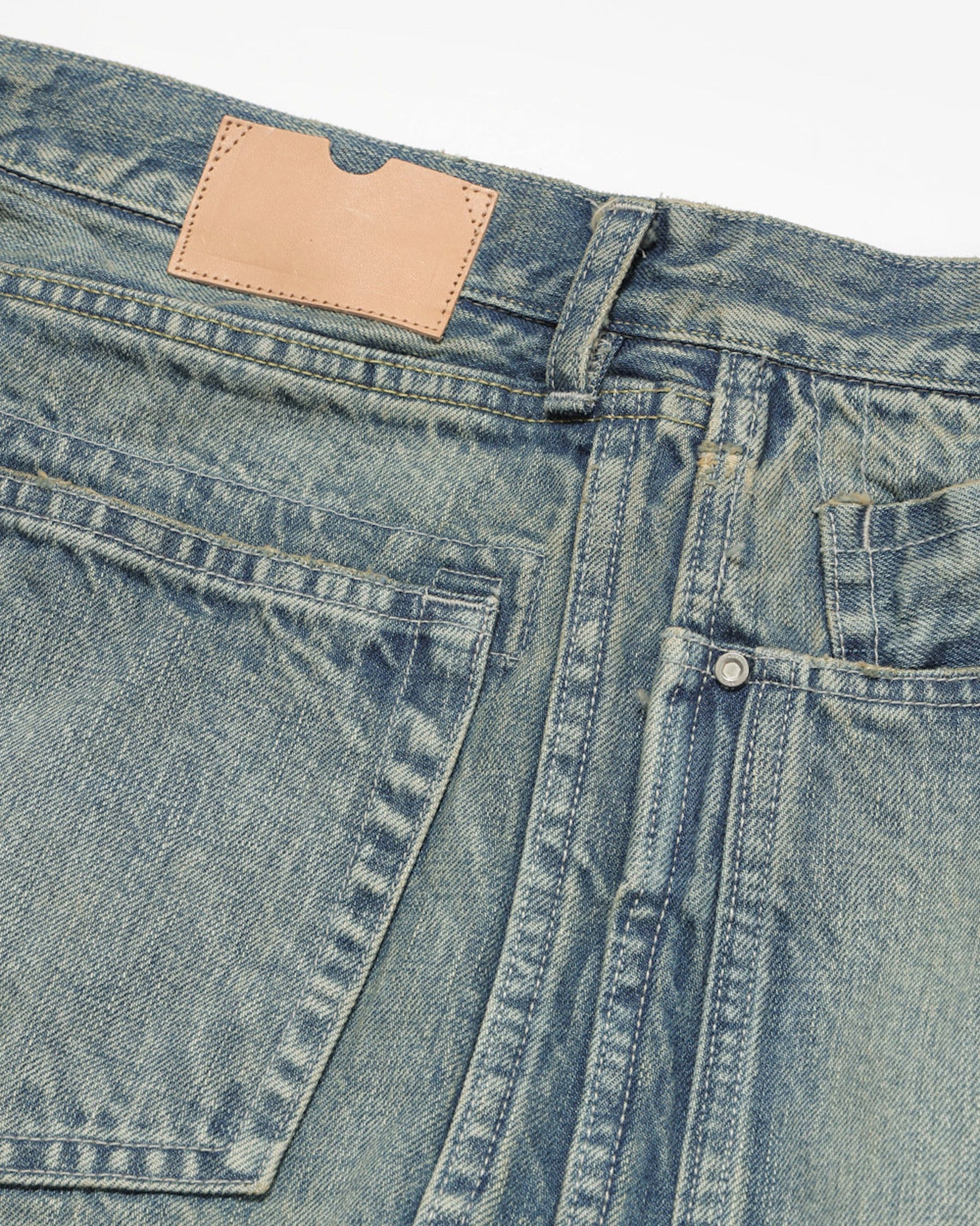 ROTOL / Triple Seams 6P Denim Shorts Damage INDIGO