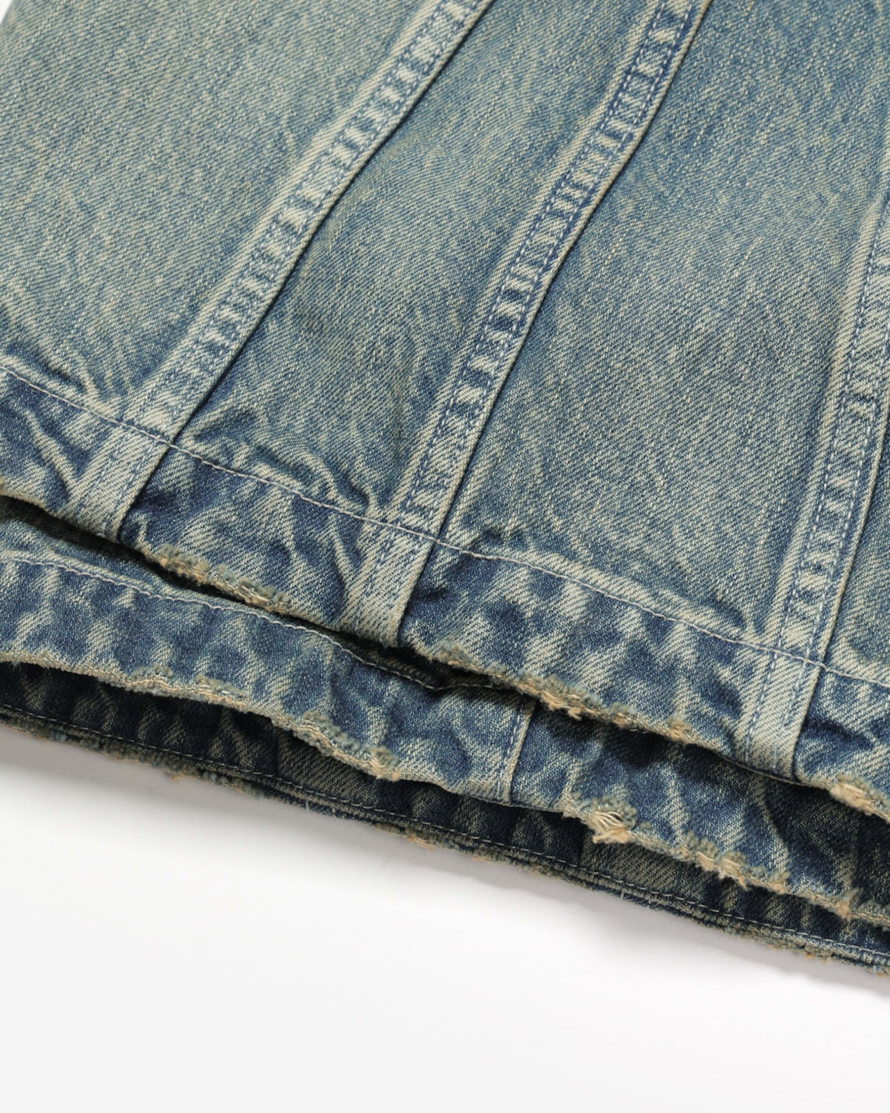 ROTOL / Triple Seams 6P Denim Shorts Damage INDIGO