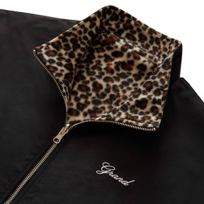 Grand Collection / REVERSIBLE FLEECE LEOPARD PRINT JACKET