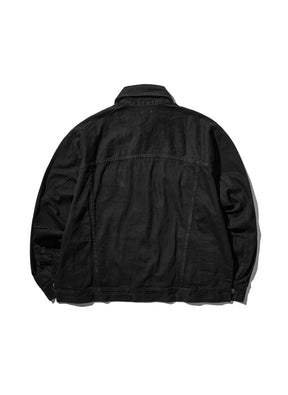 WILLY CHAVARRIA / CHACHI TRUCKER JACKET WASHED BLACK