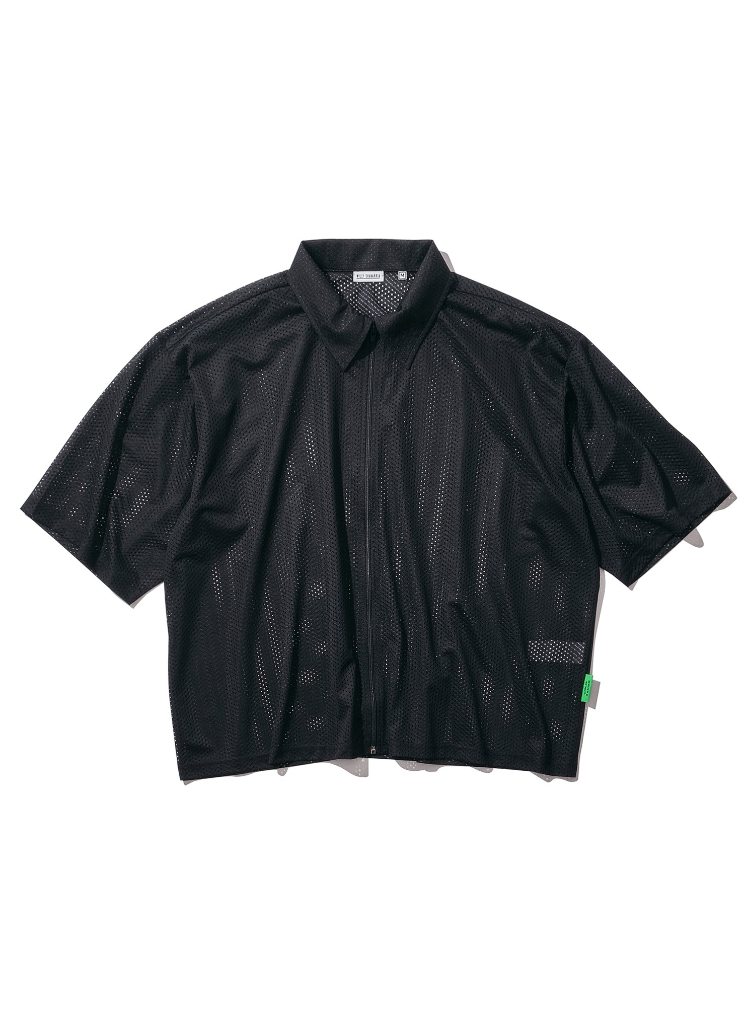 【CCTB Exclusive】WILLY CHAVARRIA / MESH ZIP SHIRT SOLID BLACK