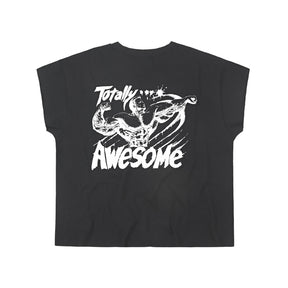 Y,IWO / “Totally Awesome” Cap Sleeve BLACK