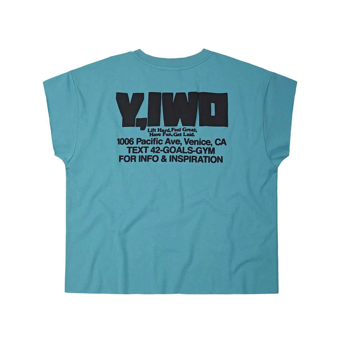 Y,IWO / “Think Big” Cap Sleeve TEAL