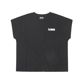 Y,IWO / “Totally Awesome” Cap Sleeve BLACK