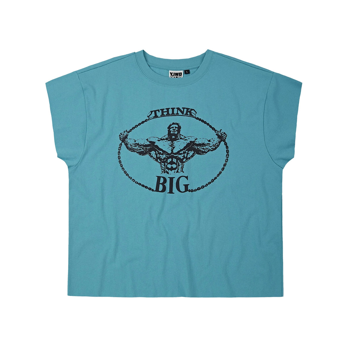 Y,IWO / “Think Big” Cap Sleeve TEAL