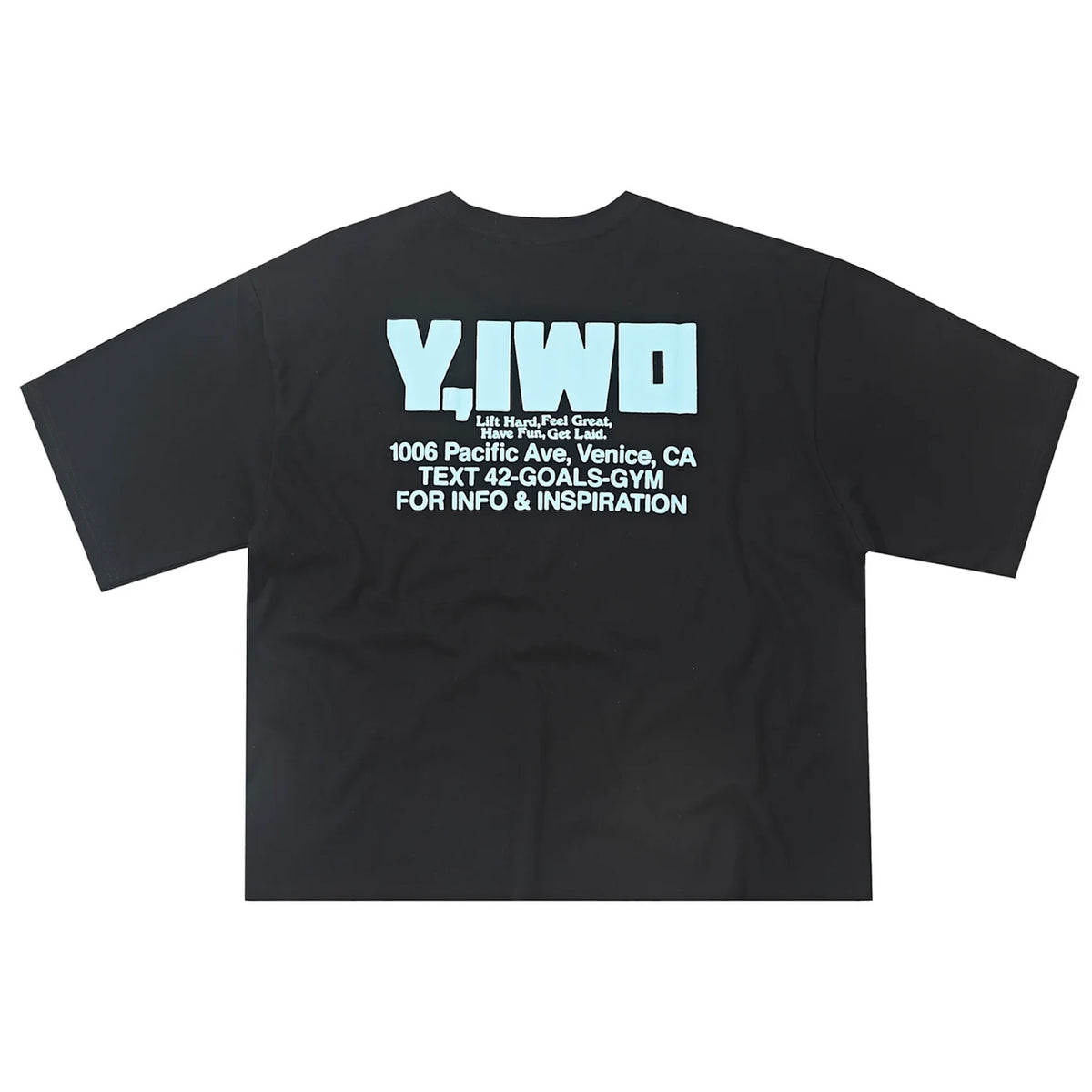 Y,IWO / “Totally Awesome” Crop BLACK