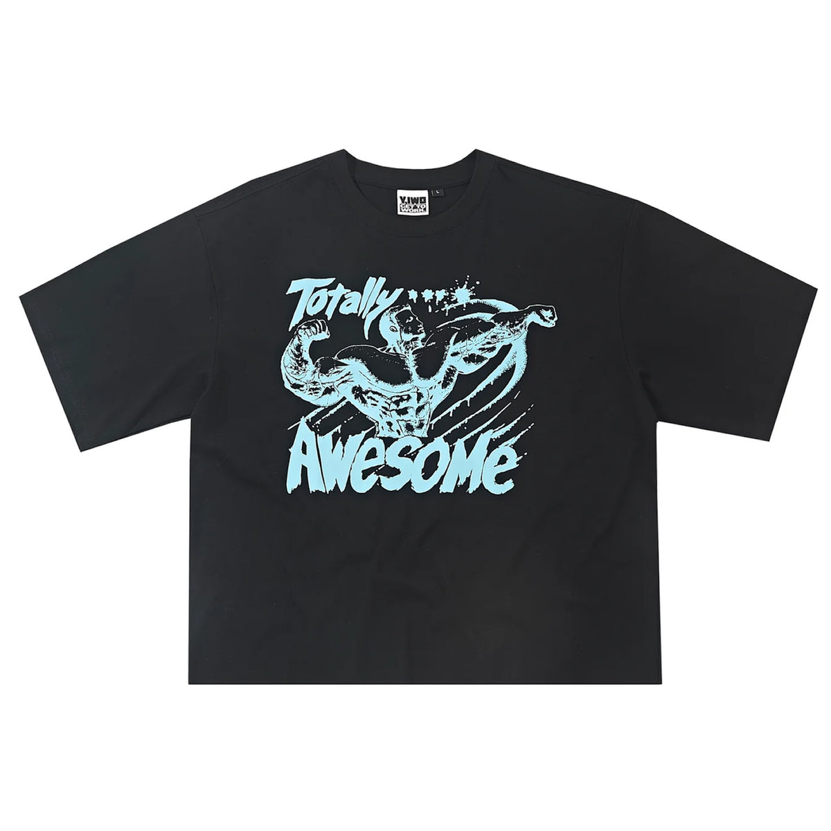 Y,IWO / “Totally Awesome” Crop BLACK