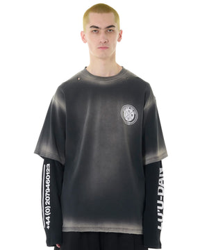 【Pre-Order】LU'U DAN / DOUBLE DECK TEE CORRODED BLACK