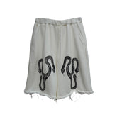<span style="color: #f50b0b;">Last One</span> TEPPEI FURUYAMA / CHAOS PRINT LOOSE SHORTS WHITE
