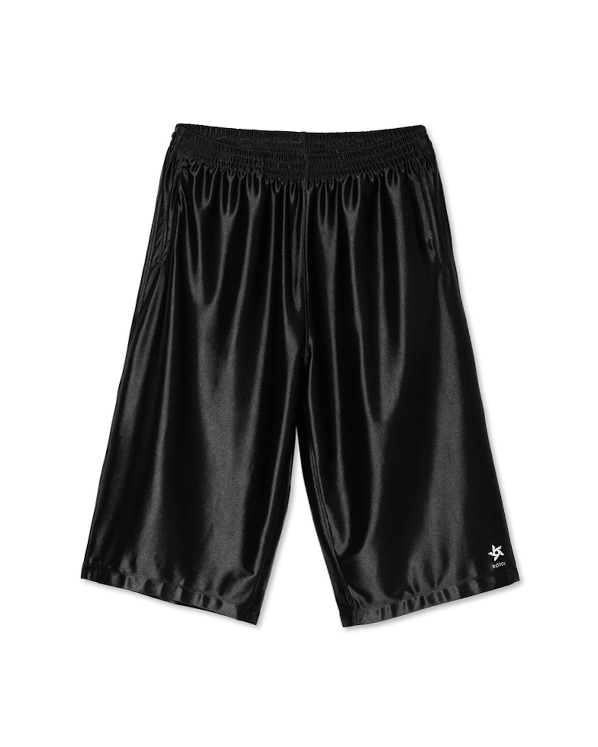 <span style="color: #f50b0b;">Last One</span> ROTOL / Poly Satin Basketball Shorts BLACK