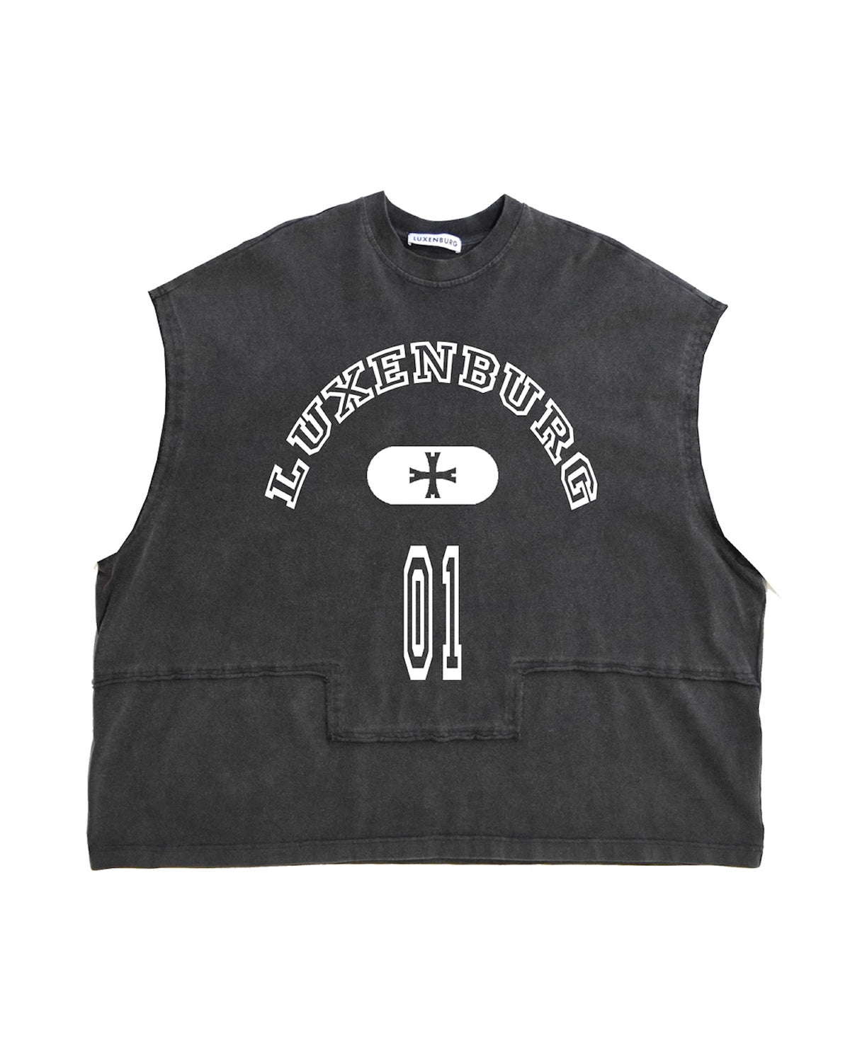 LUXENBURG / CASTLE TANK - VARSITY AGED BLACK