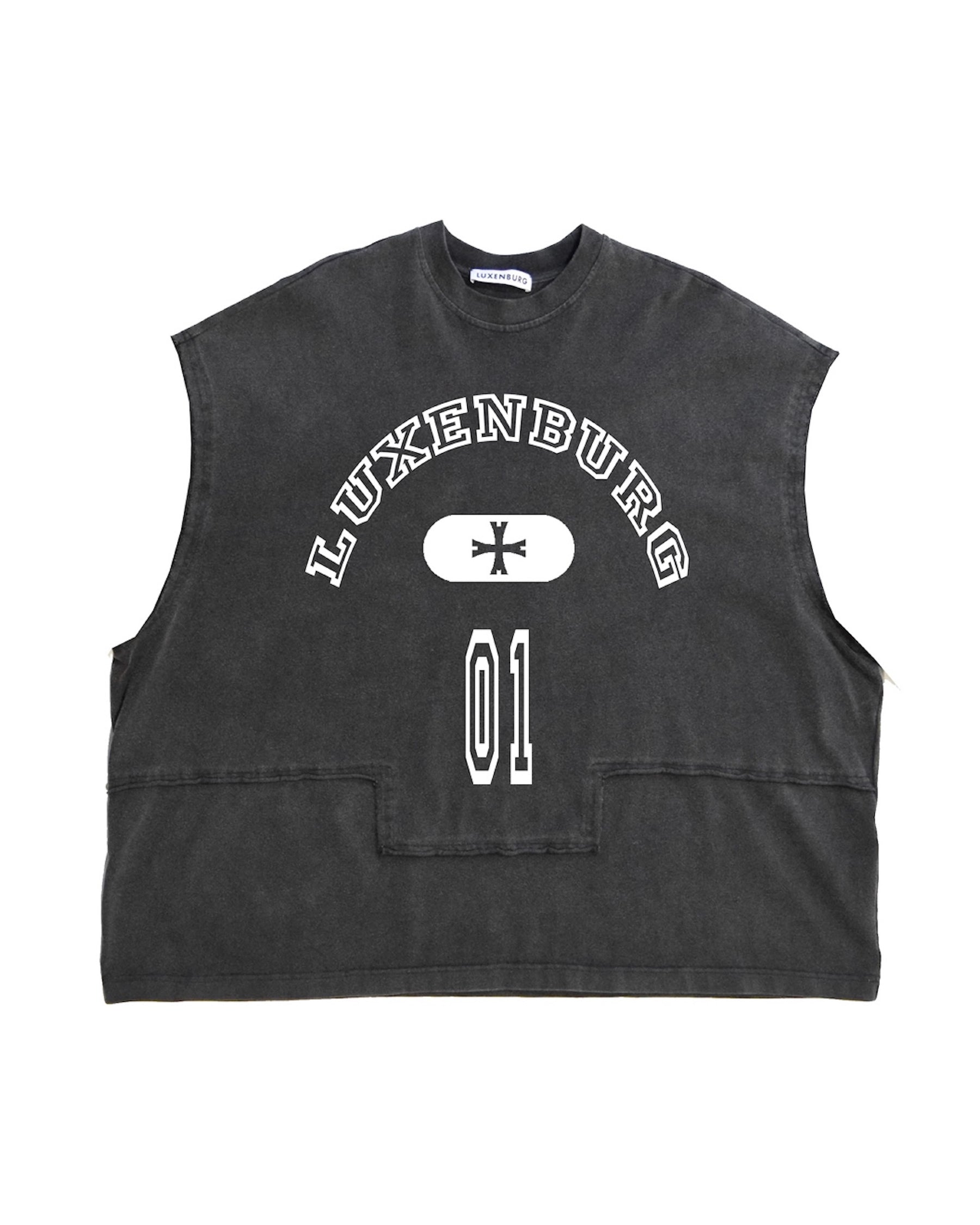 LUXENBURG / CASTLE TANK - VARSITY AGED BLACK