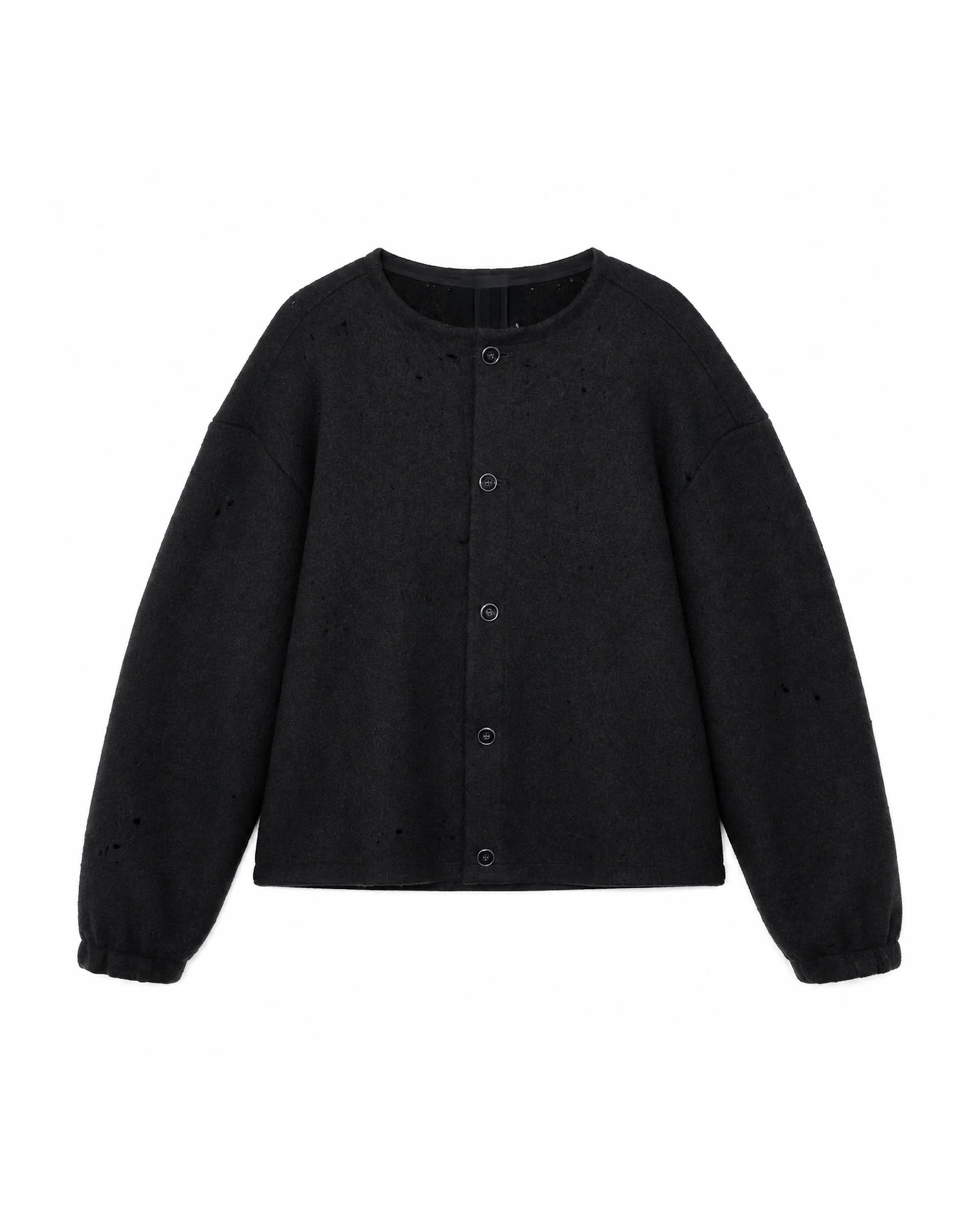 【Pre-Order】1313 SELAH / VI DISTRESSED WOOL CARDIGAN BLACK