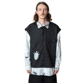 <span style="color: #ff2a00;">Last One</span> WESTFALL / WHATEVERWORKS DOUBLE BUTTON SHIRT LS BLACK DIRTY WHITE