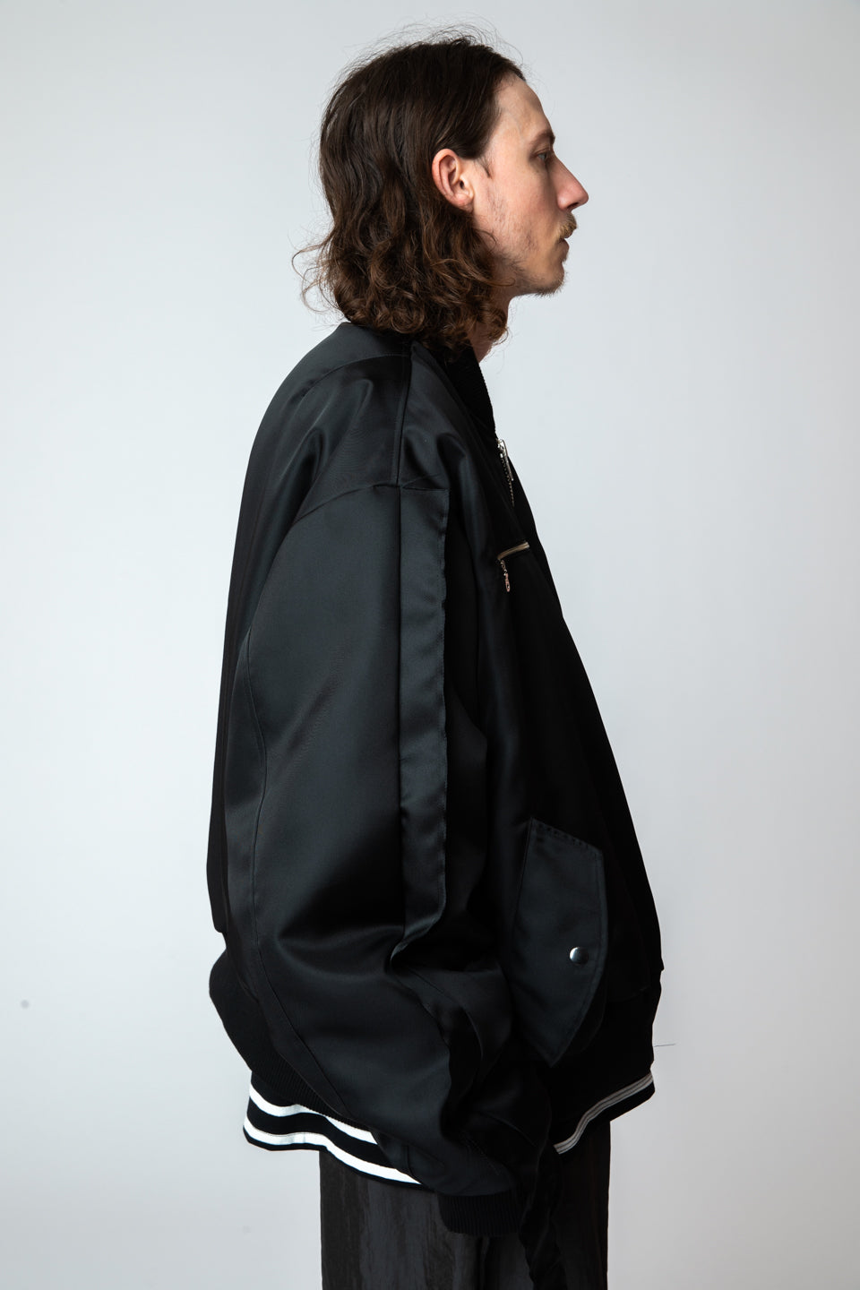 <span style="color: #ff2a00;">Last One</span> WESTFALL / MOHAWK SLEEVE BOMBER LS BLACK