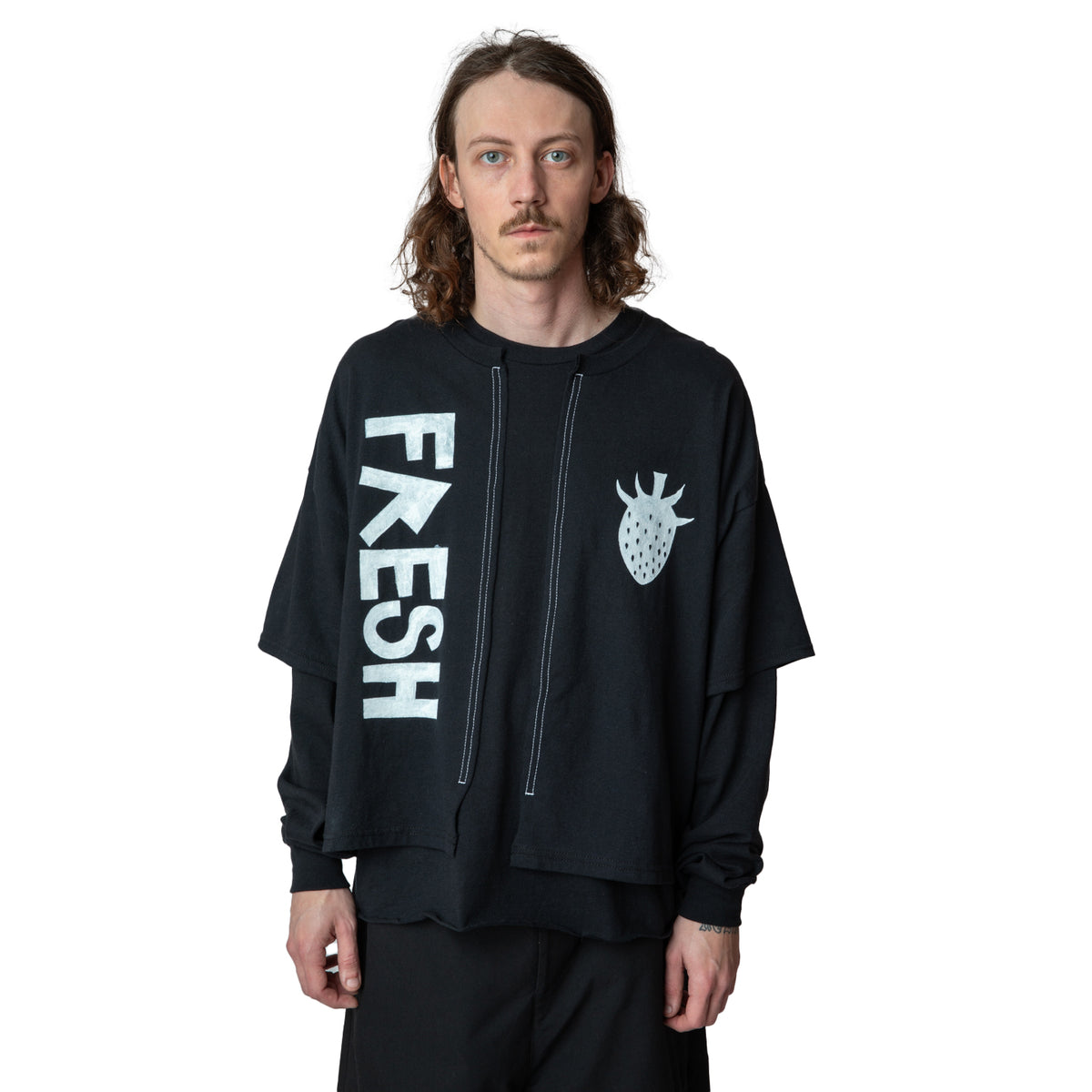 WESTFALL / WHATEVERWORKS DOUBLE SHIRT LS BLACK