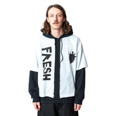 <span style="color: #ff2a00;">Last One</span> WESTFALL / WHATEVERWORKS DOUBLE HOODIE LS BLACK WHITE