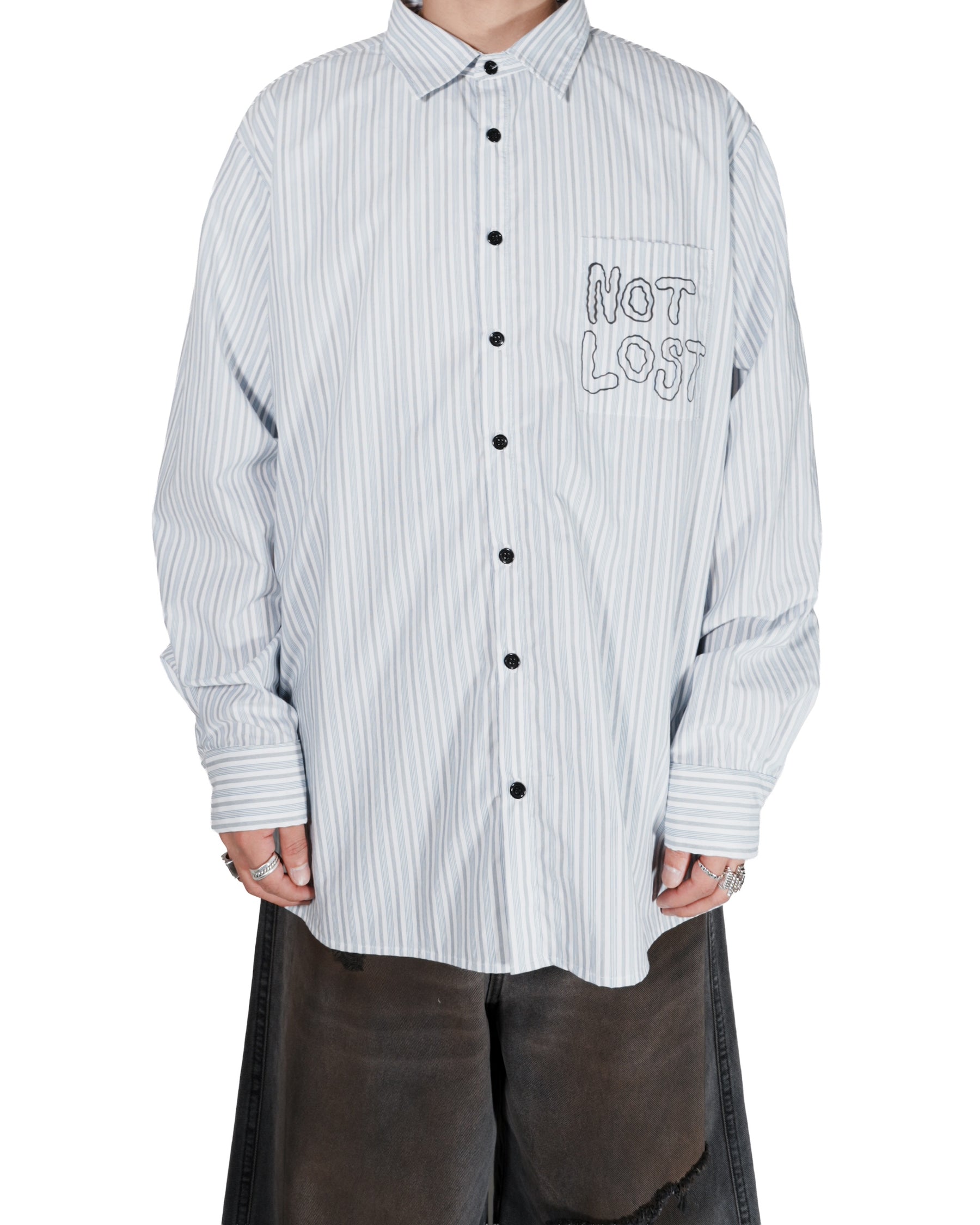 WESTFALL / NOT LOST SHIRT WHITE STRIPE