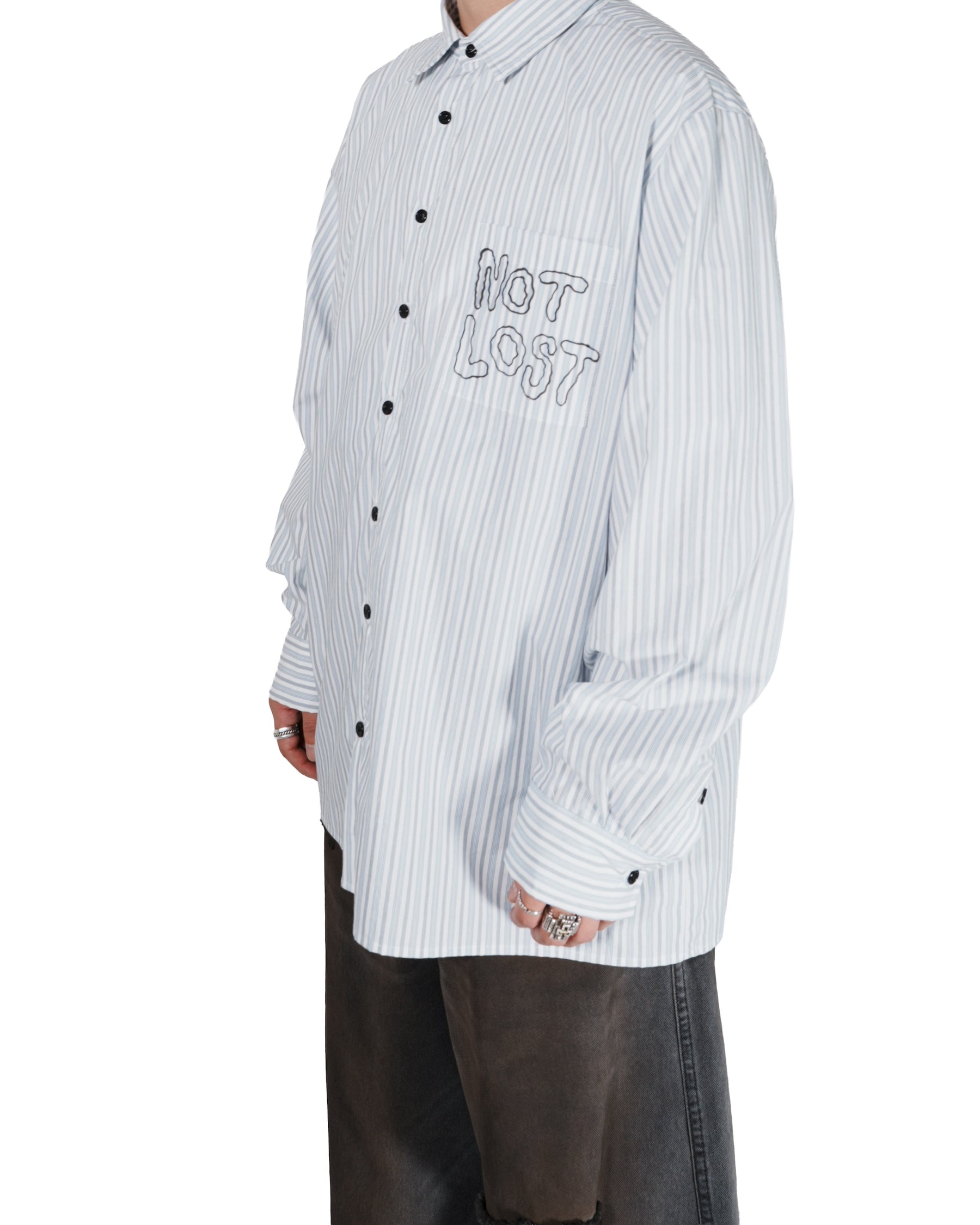 WESTFALL / NOT LOST SHIRT WHITE STRIPE