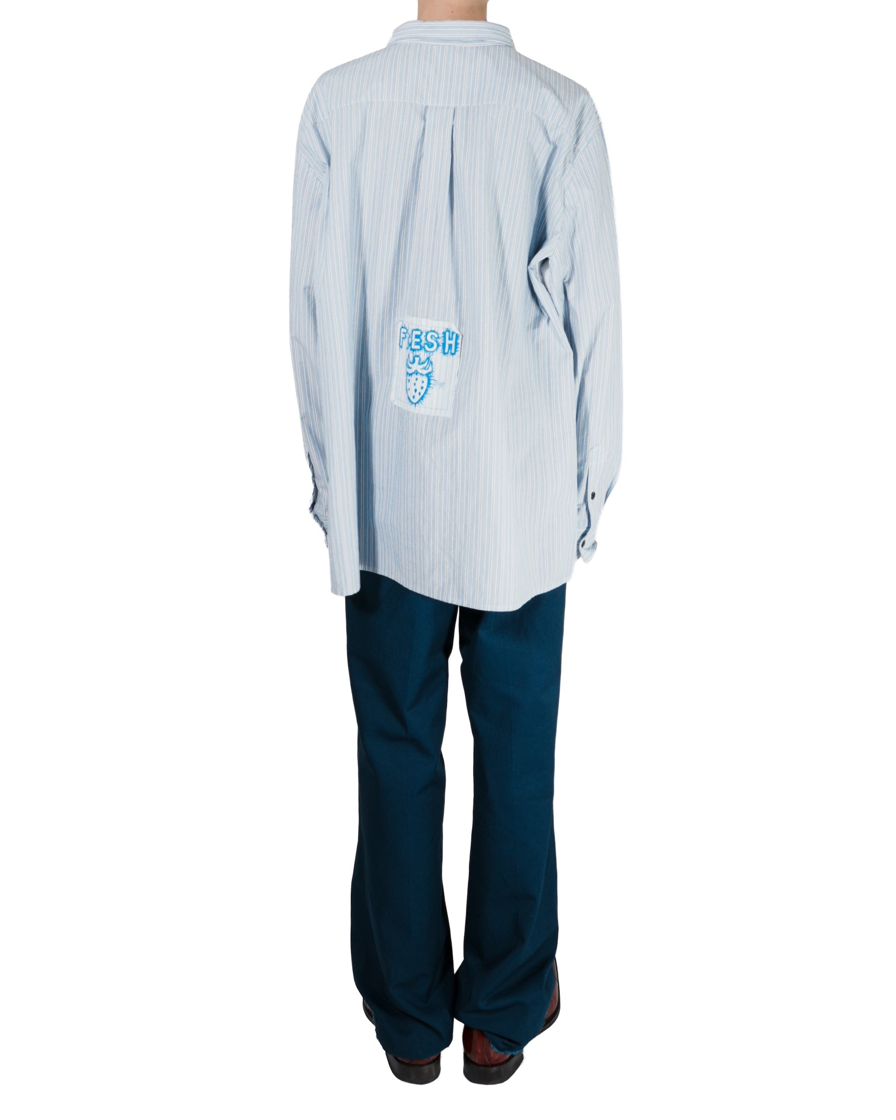 WESTFALL / PATCHES SHIRT BLUE STRIPE