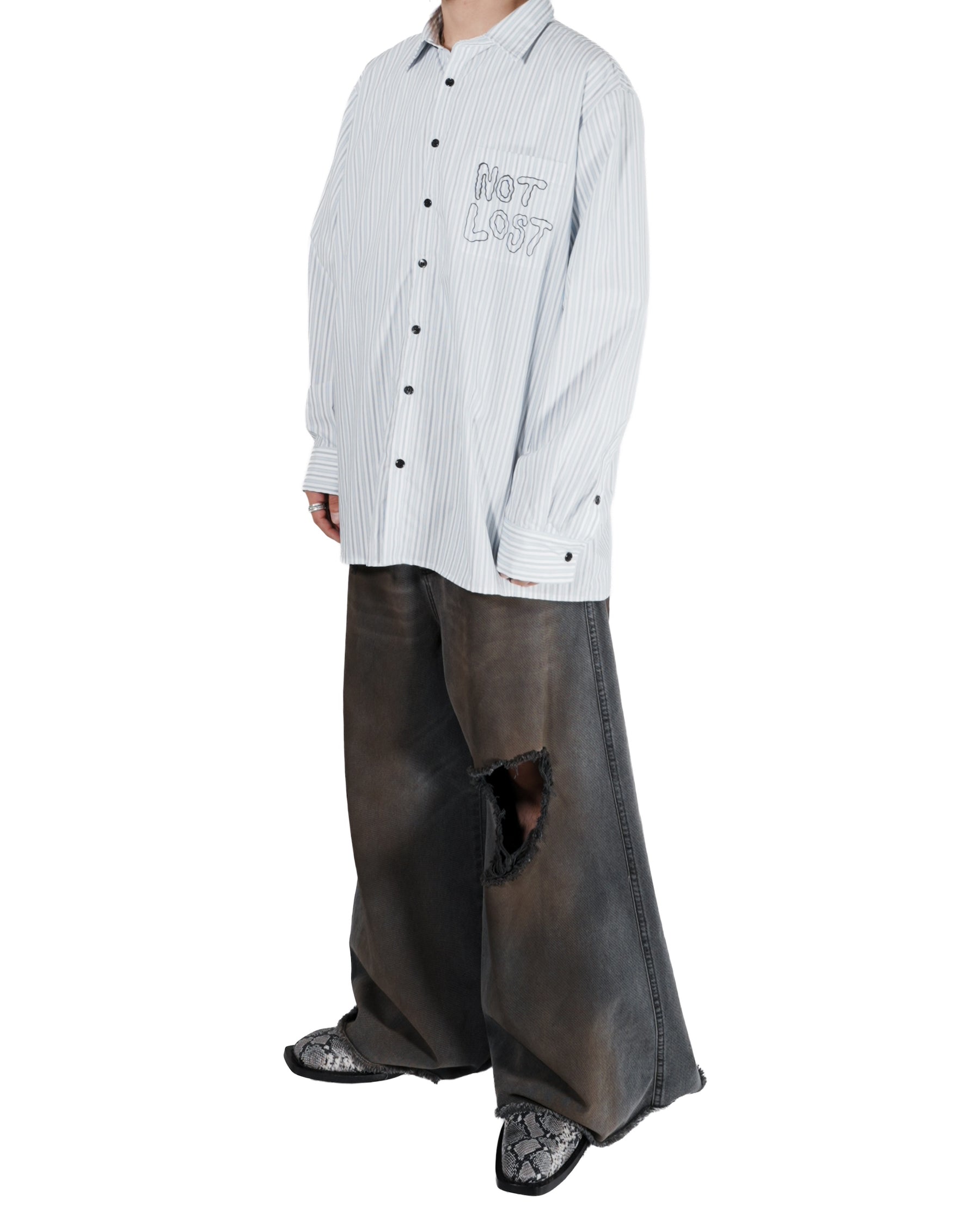 WESTFALL / NOT LOST SHIRT WHITE STRIPE